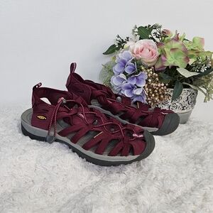 KEEN Women's Burgundy Sandals